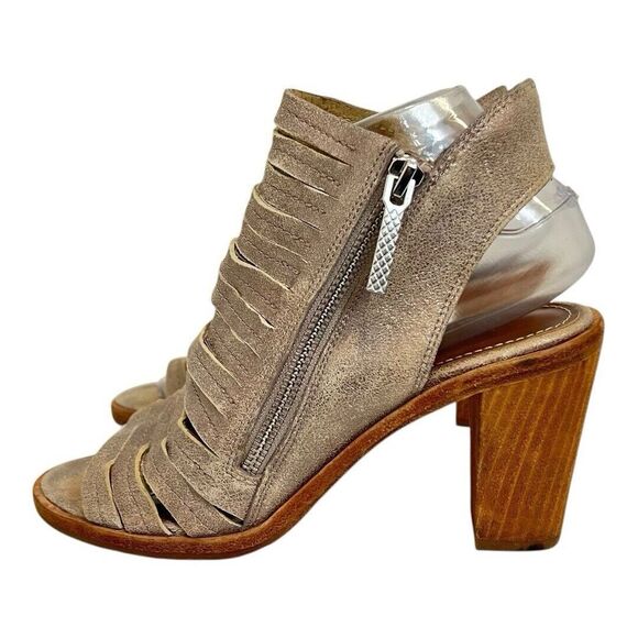 Donald J Pliner Womens Size 7 Kasia Metallic Open Toe Cutout Heel Booties - Picture 4 of 8